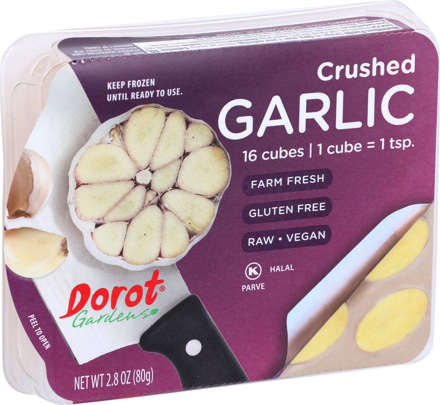 Dorot Crushed Garlic, 2.8 oz (frozen)