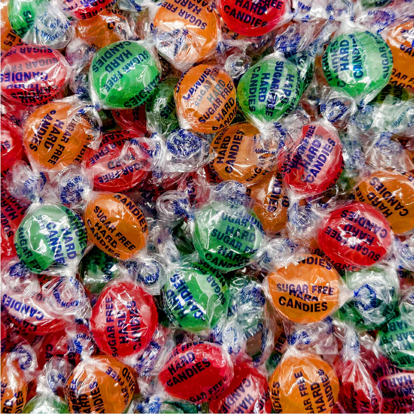 Arcor Sugar-Free Fruit Hard Candy Mix - 1 Pound Pack (About 75 Count) - Cherry, Lime, Orange - Individually Wrapped