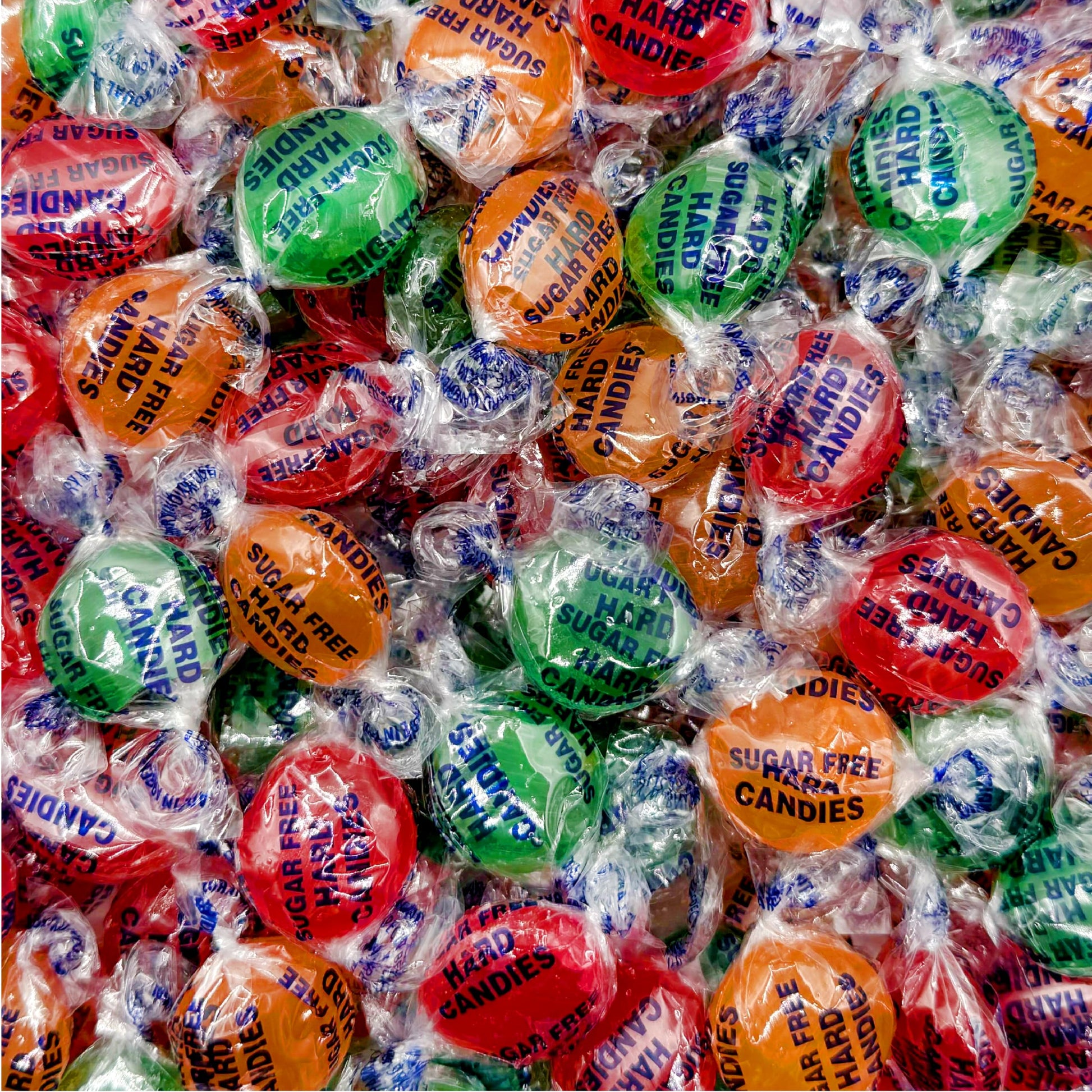 Arcor Sugar-Free Fruit Hard Candy Mix - 1 Pound Pack (About 75 Count) - Cherry, Lime, Orange - Individually Wrapped