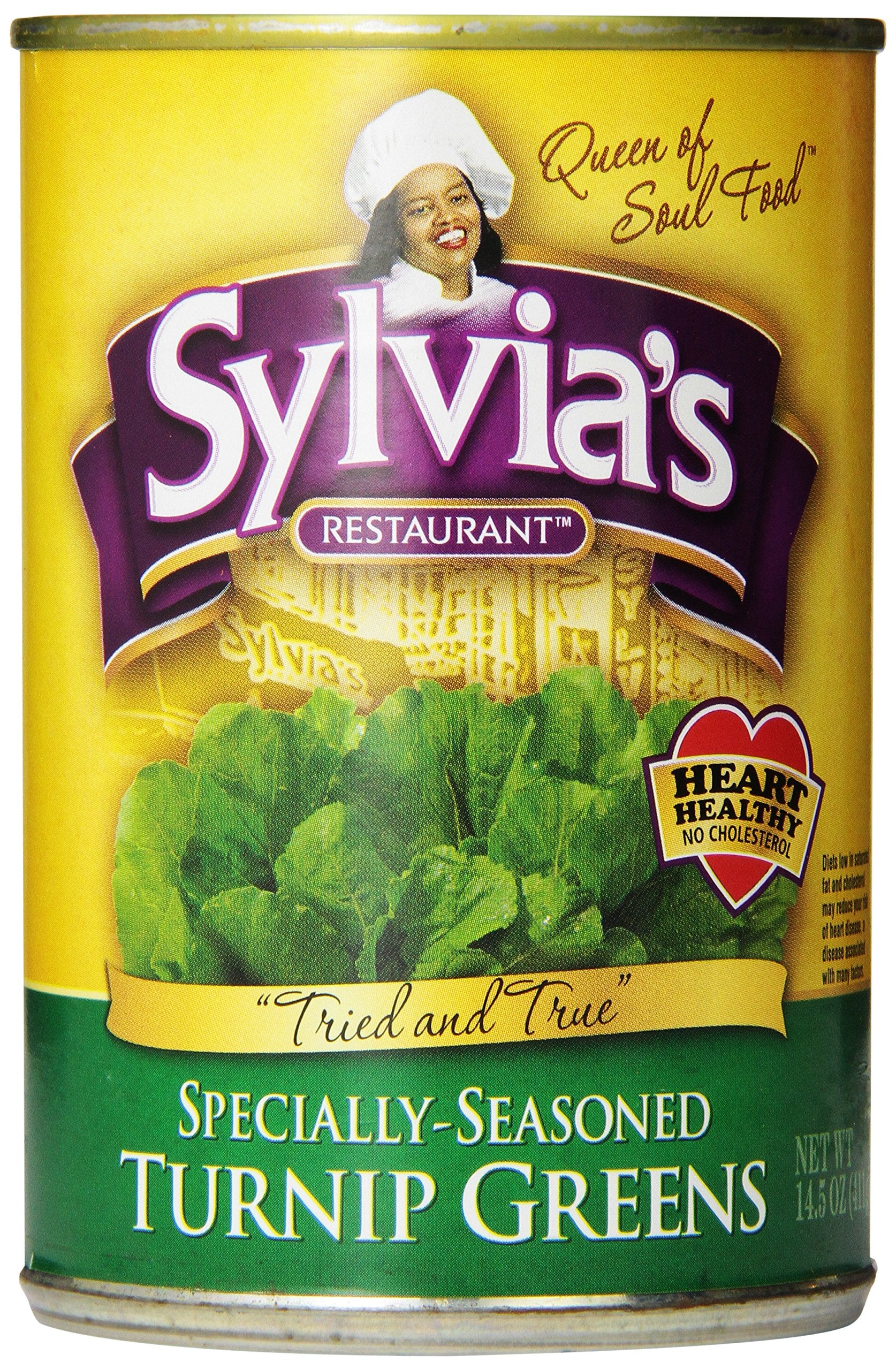 Sylvias Specially-Seasoned Turnip Greens, 14.5 Ounces Cans (Pack of 12)