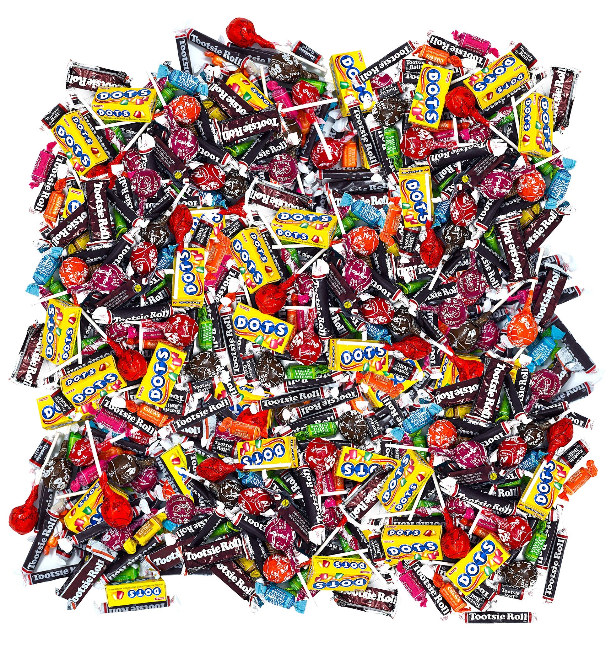 Wholesale Assortment Tootsie Roll Dots Fruit Chews Tootsie Pops Variety Mix 170-Ounce 415-Piece Bag