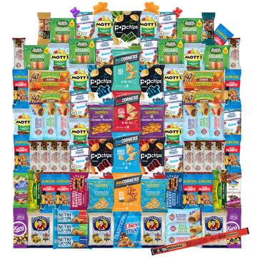 Foxy Fane 90-Count Holiday Gift Box - 90 Healthy Snacks & Treats - Perfect Variety Pack for Easter - Great for Family, Friends &