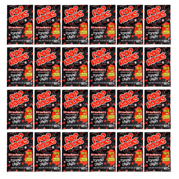Pop Rocks Strawberry, 24 Pack, Popping Candy, Fun Candy