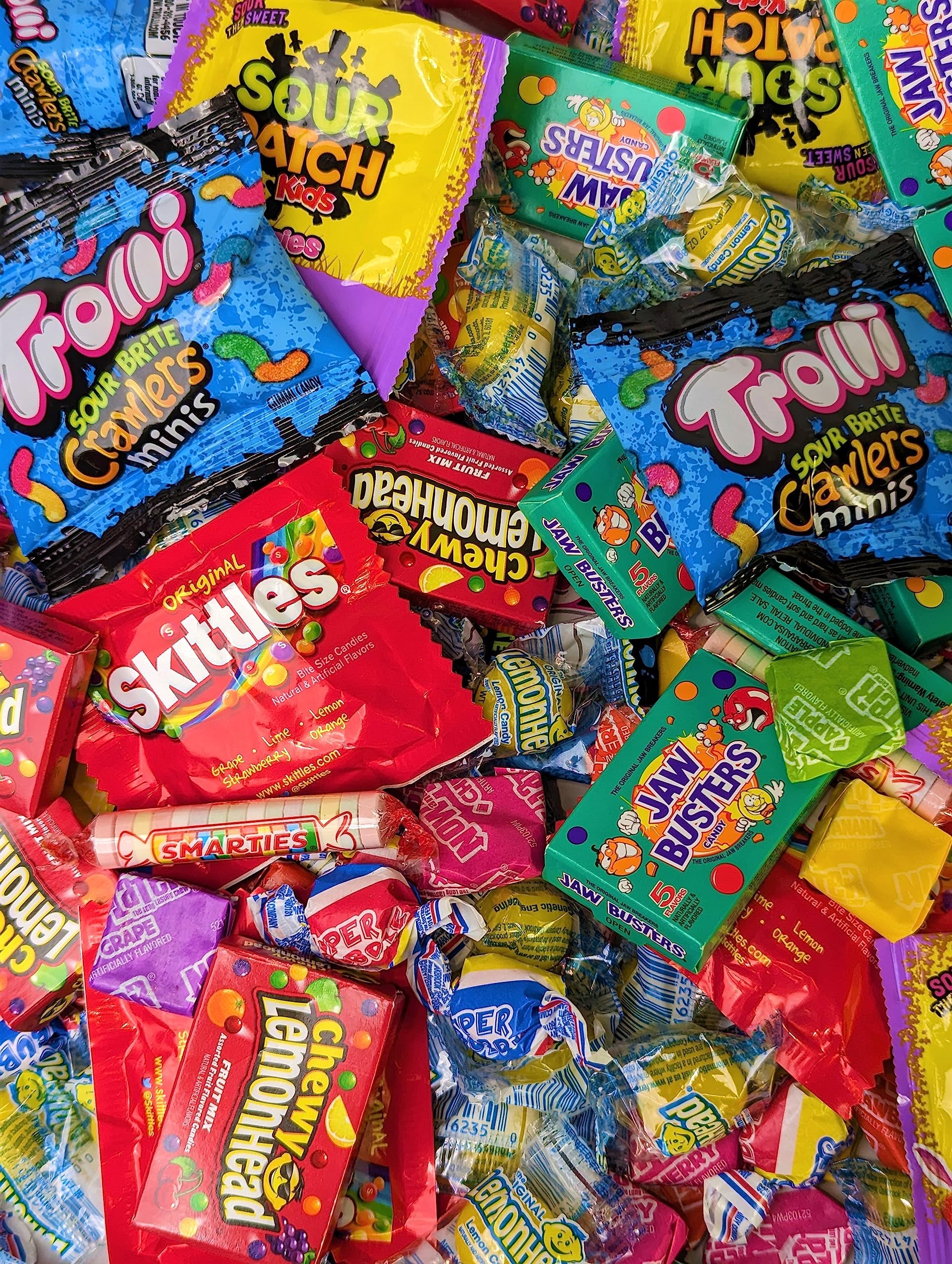 Pinata Candy Mix- Assorted Candy Variety Pack - 2 lb - Individually Wrapped - Piata Mix - Sour Candies, Bubble Gum, Fruity Sweet