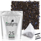 Tealyra Cream Earl Grey Tea Pyramids - Black Leaf Tea, Citrusy Vanilla Flavor, 25 Sachets, 2 Ounce