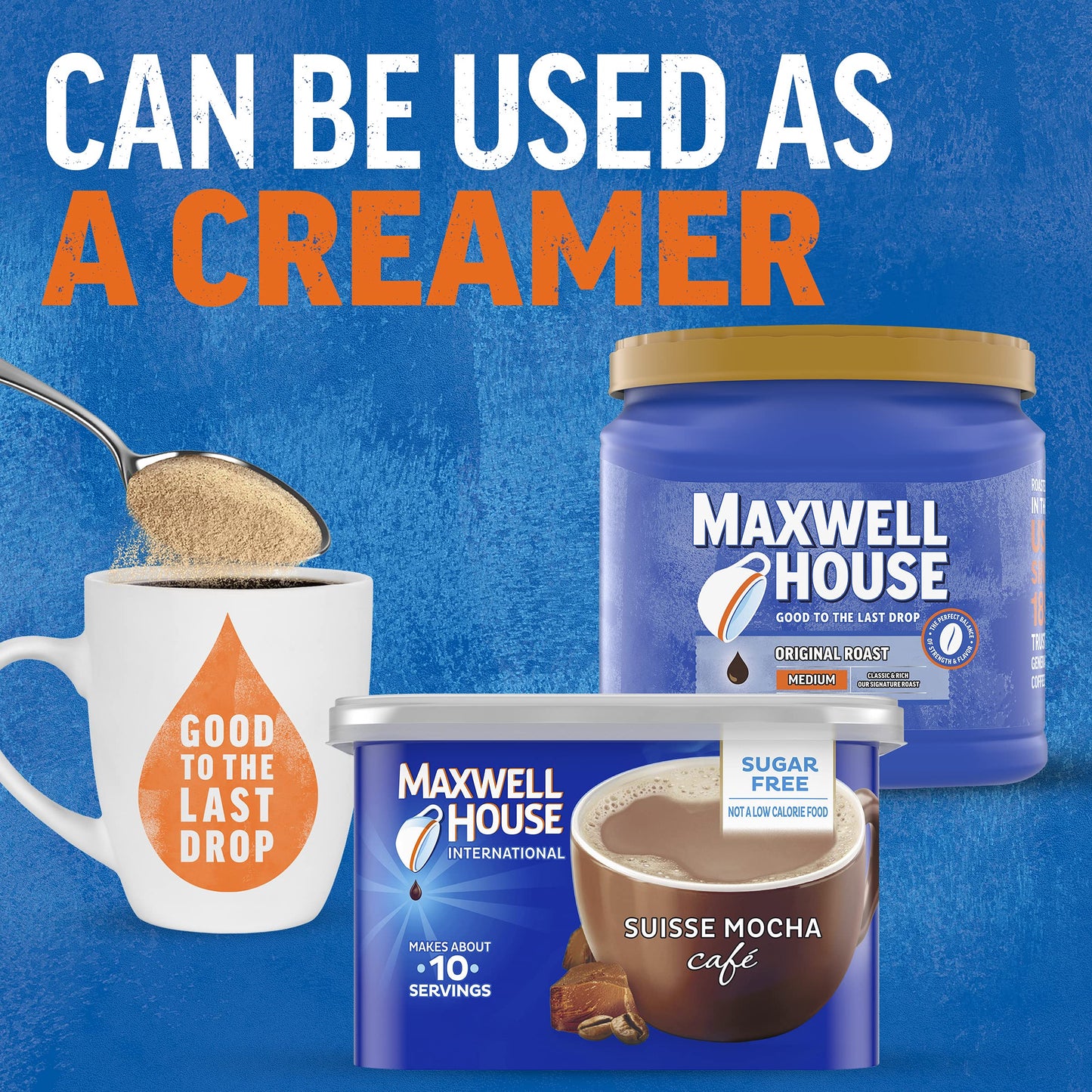 Maxwell House Suisse Mocha Cafe Sugar-Free Beverage Mix (4.1 Oz Cans, Pack Of 4)