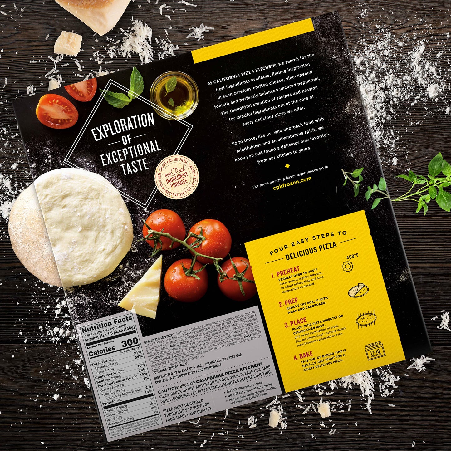 California Pizza Kitchen Margherita Pizza, Crispy Thin Crust Pizza 15.5 Oz 100% Real Pizza Cheese, No artificial Flavors, Mozzar