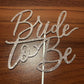 Rose Gold Glitter Bride To Be Cake Topper, Bridal Shower Cake Topper, Bridal Shower Toppers, Bride To Be Cake Toppers For Bridal
