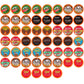 Two Rivers Coffee Pods Sampler, Flavored Variety Pack, 52 Count, Compatible with K Cup Brewers, Chocolate Overload