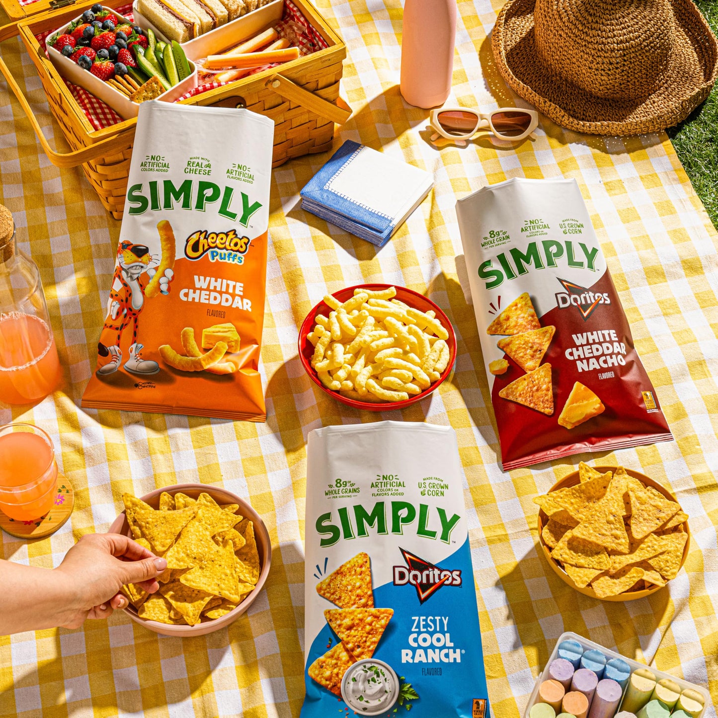 Cheetos Cheese Snacks, Simply White Cheddar Puffs, 8 oz