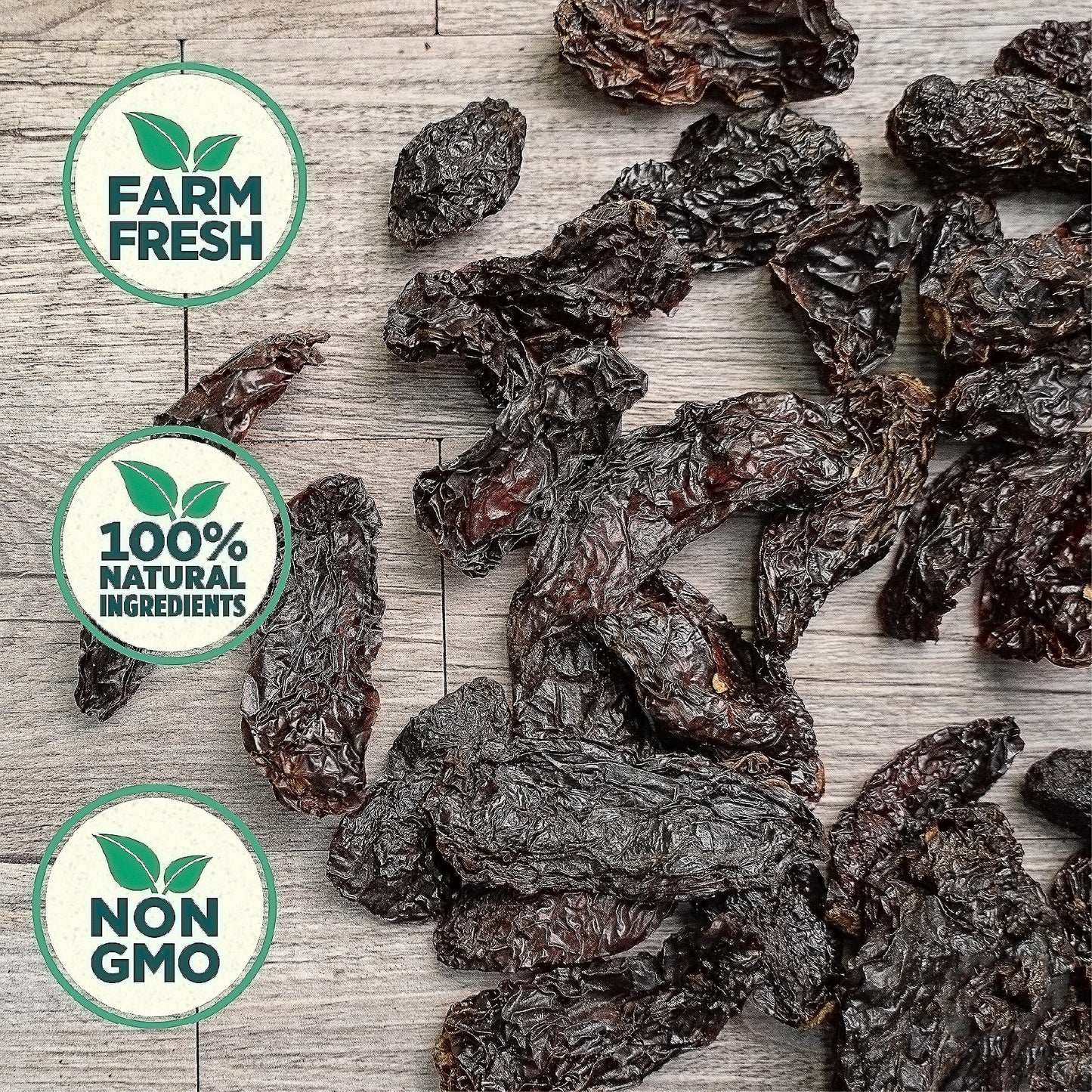 RICO RICO Dried Chipotle Peppers - Premium Smoked Morita Chili, Medium to High Heat, 8 Oz, Resealable Bag