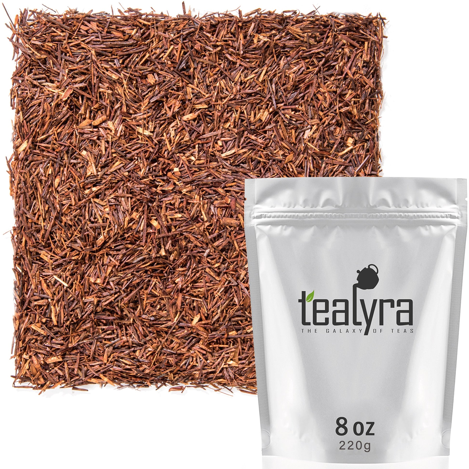 Tealyra Rooibos Red Herbal Tea - Caffeine-Free, 8 Ounce Loose Leaf, Antioxidant-Rich