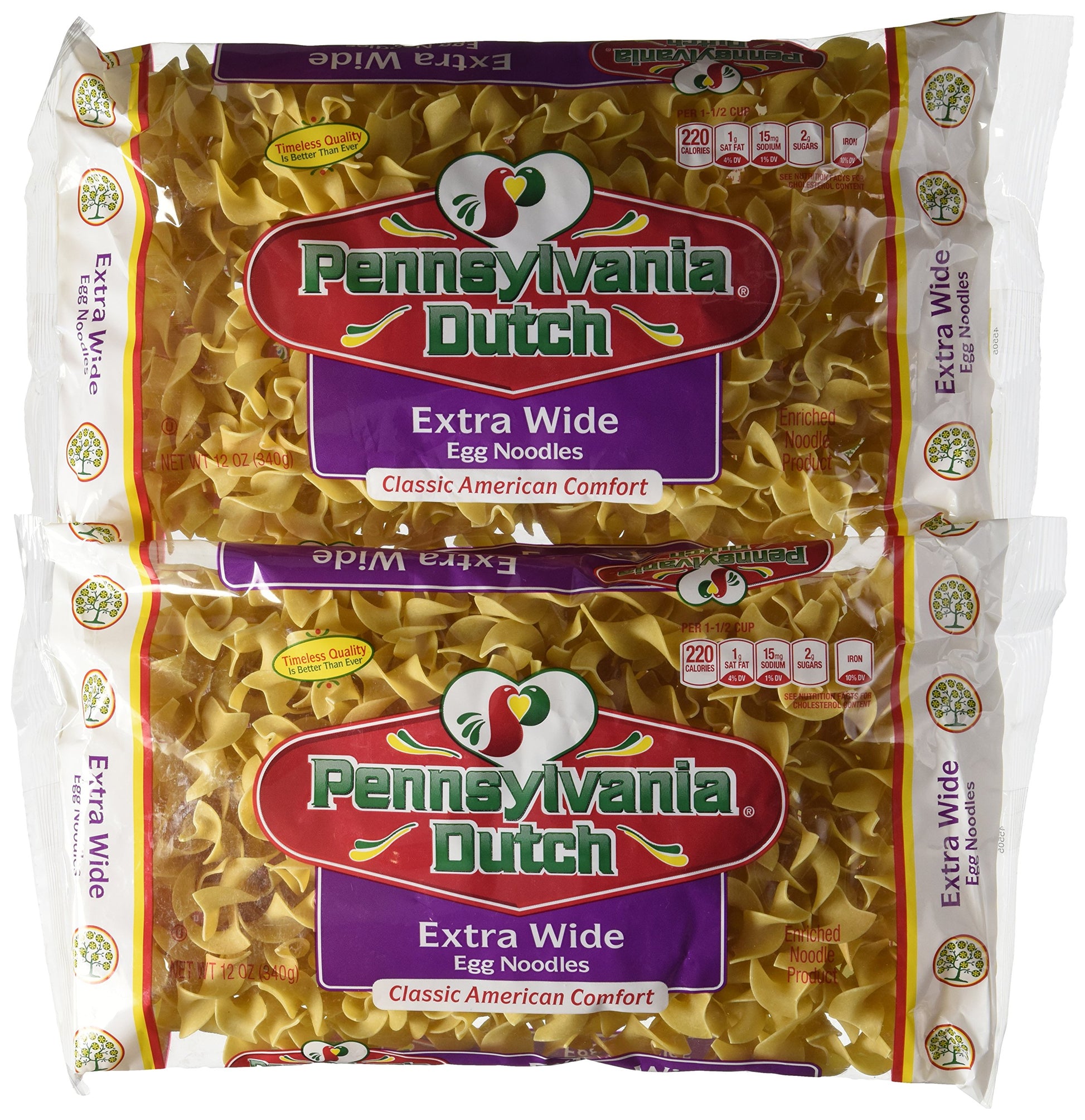 Pennsylvania Dutch Extra Broad Egg Noodles 12 Oz- 2 Bags