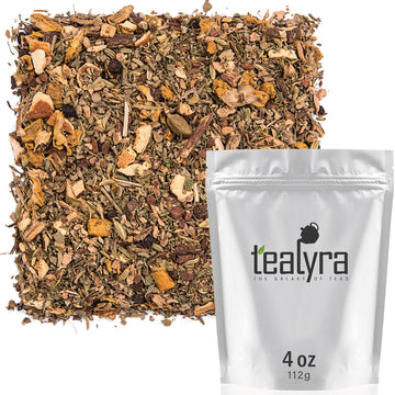 Tealyra Holistic Health Tea - Turmeric Ginger Fennel Cinnamon - Loose Leaf - Caffeine-Free - 4 Ounce
