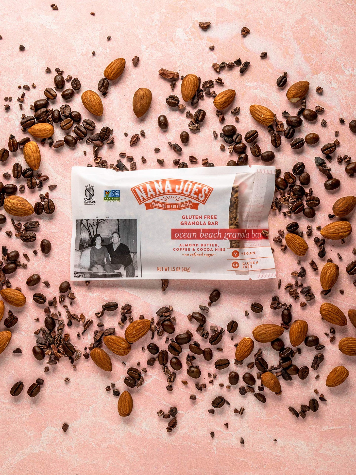 NANA JOES GRANOLA Almond Butter Coffee Cacao Nibs Gluten-Free Vegan 12 Pack