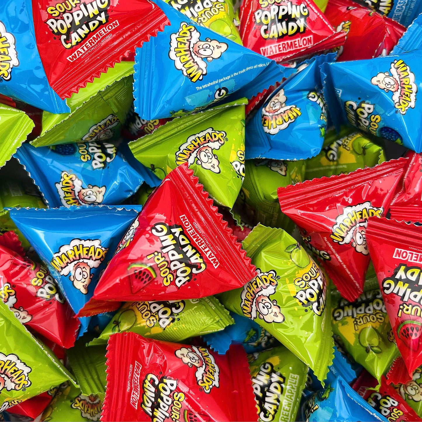 Halloween Candy - Warheads Sour Popping Candy Assorted Fruit Flavors, 40 Count Bag