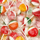 Fruit Lollipops - 2 Pound Bulk Pack (80 Count) - Assorted Fruit Flavored Hard Candy - Flat Suckers For Kids And Parties