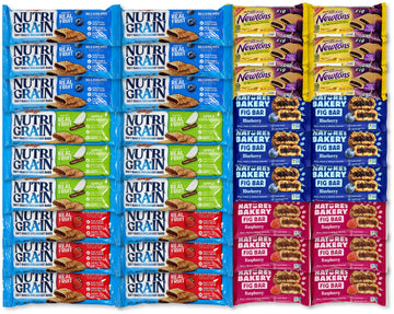 Niro Assortment | Healthy Snack Bars And Fruit Bars Varity Pack | Natures Bakery Fig Bars, Nutrigrain Bars, Filled Breakfast Bar