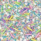 Sprinkles | Easter Sprinkles | 8 Ounces | Pastel Sprinkles | Cake Sprinkles | Spring Sprinkles | Manvscakes, Yellow, Blue, Red ,