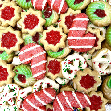 Best Cookies - 3 Lb. Gourmet Christmas Cookies Platter With 75+ Large Cookies, Christmas Gift Baskets, Christmas Basket Of Assor