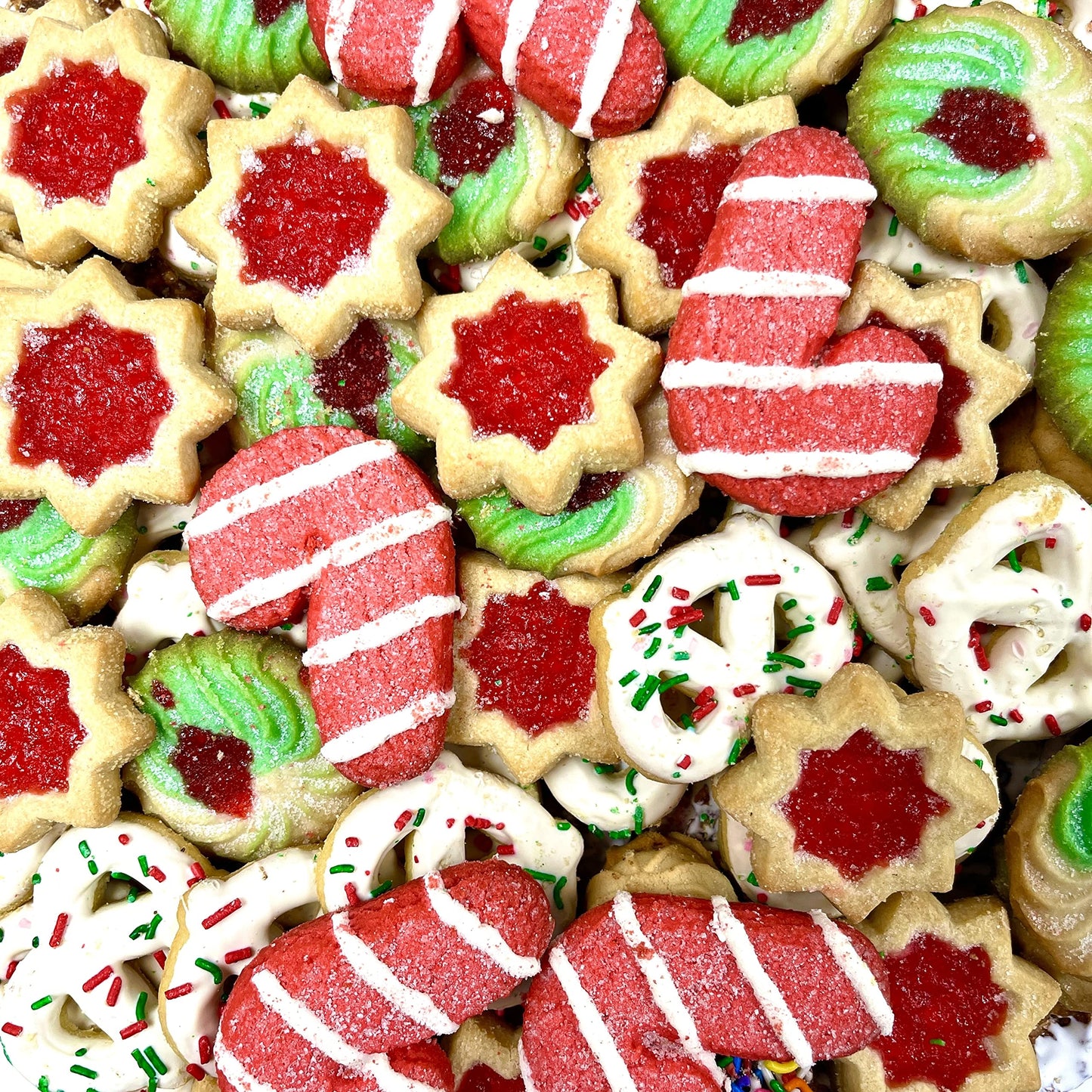 Best Cookies - 4 Lb. Gourmet Christmas Cookies Platter With 100+ Cookies, Christmas Gift Baskets, Christmas Basket Of Assortment