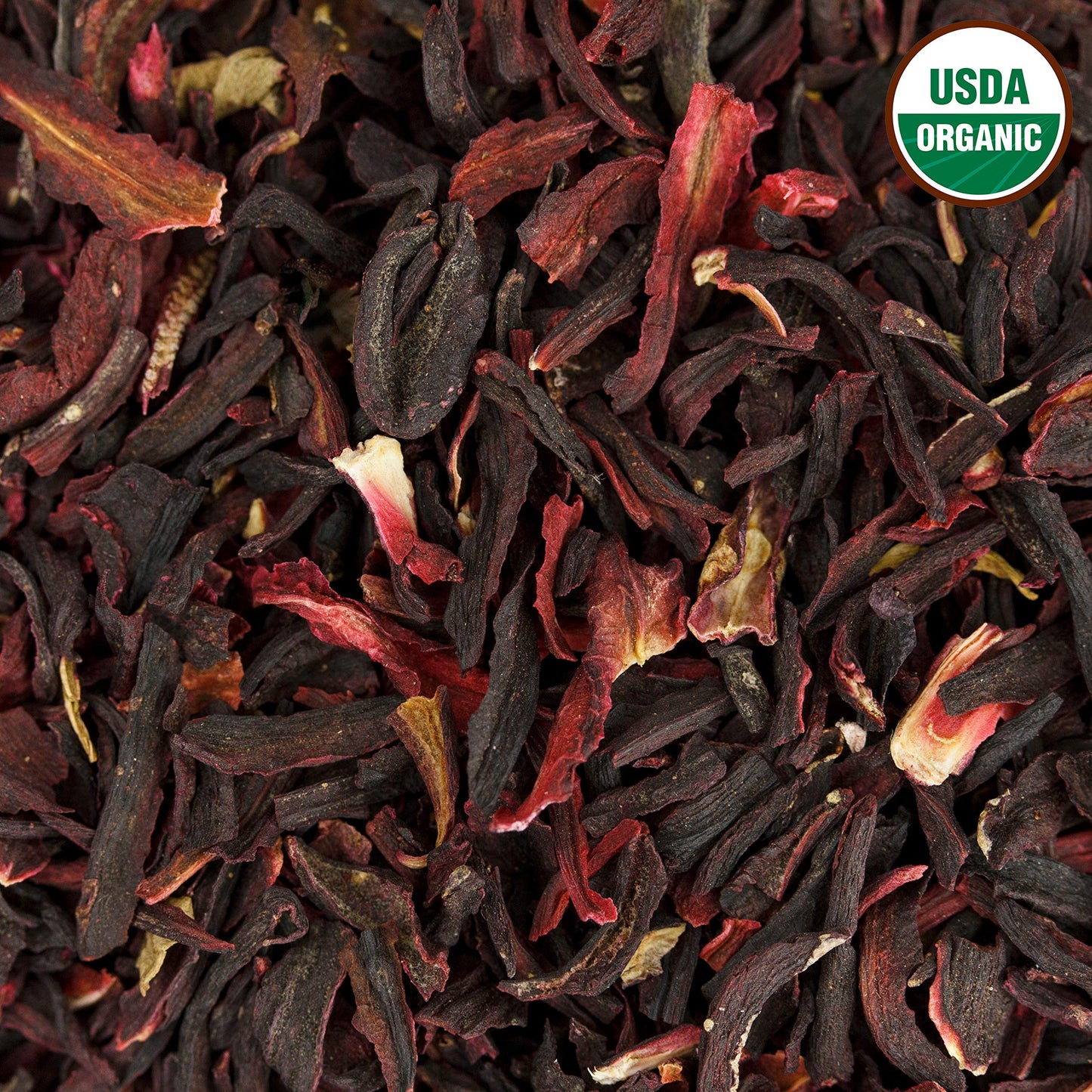 U.S. Wellness Naturals Hibiscus Tea - 100% Organic, Caffeine-Free, 16oz Bulk Resealable Bag