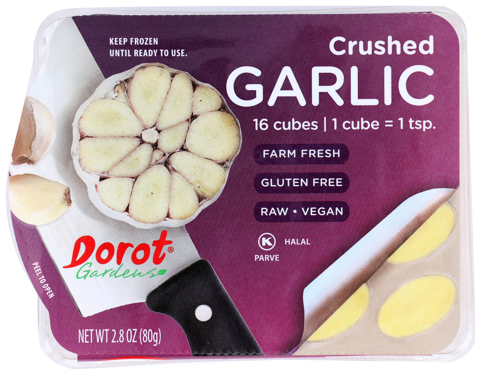 Dorot Crushed Garlic, 2.8 oz (frozen)