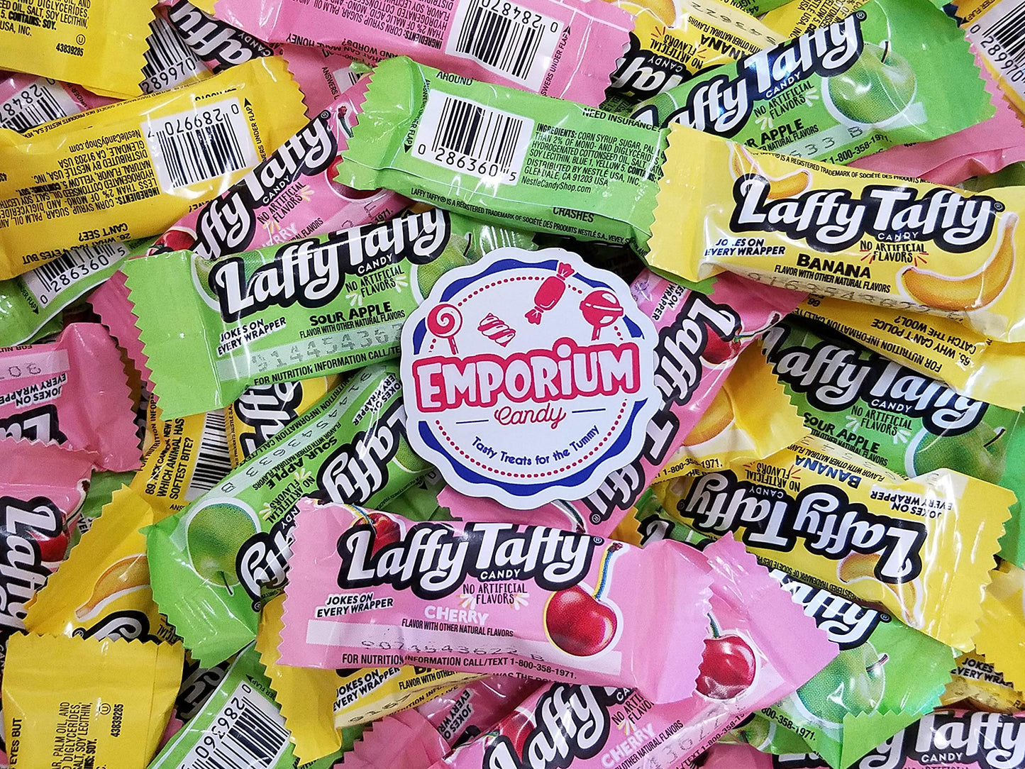 Cherry Banana Sour Apple Taffy - 2 Lbs Of Fresh Delicious Assorted Bulk Wrapped Candy