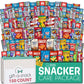 Gift A Snack - Halloween Trick Or Treats Snack Box Care Package Variety Pack + Greeting Card (150 Count) Birthday Sweet Treats G