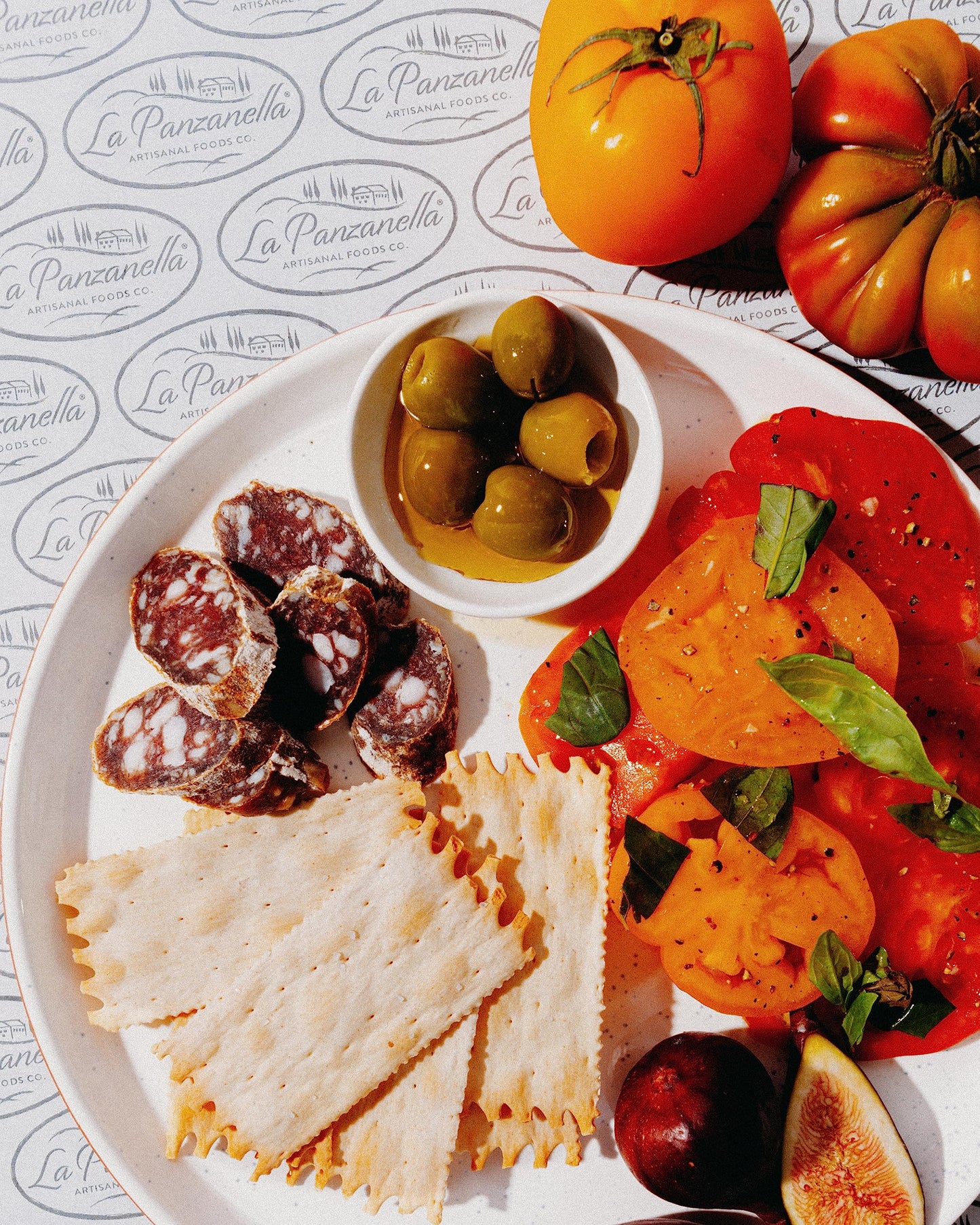 La Panzanella Croccantini, Original Sea Salt Crackers (Pack of 12) - Light Artisanal Crackers, Charcuterie Crackers, Non-GMO, Ko