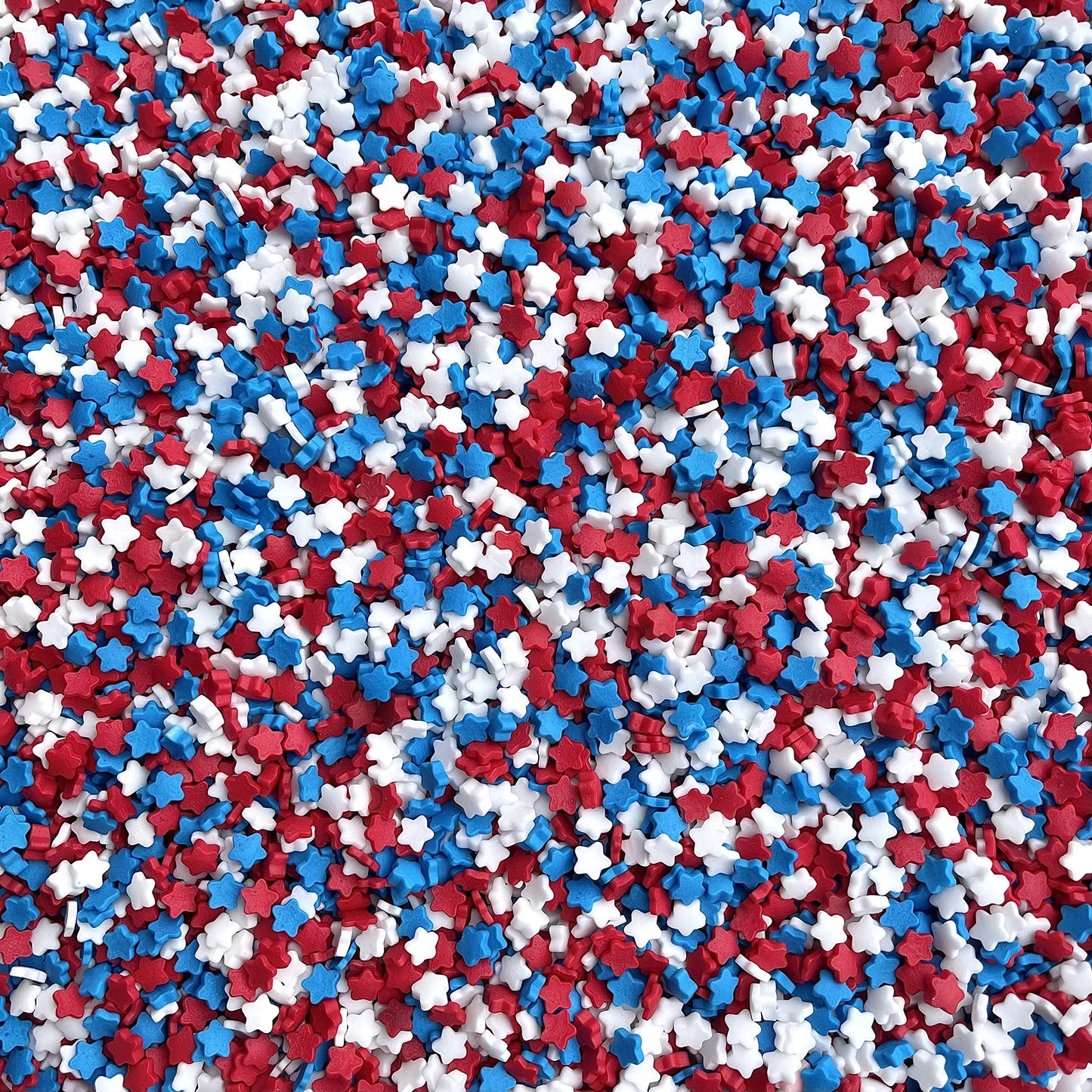 Manvscakes Colored Sugar Sprinkles, Patriotic Red White and Blue, 8 Ounce