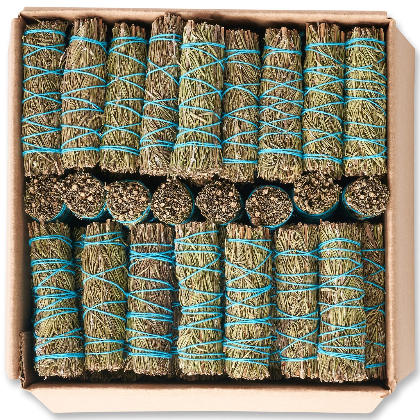 JL Local Rosemary Smudge Sticks - 4 Inch Sage Wands, Sustainably Sourced, Bulk Kit, Salvia Blanca for Cleansing