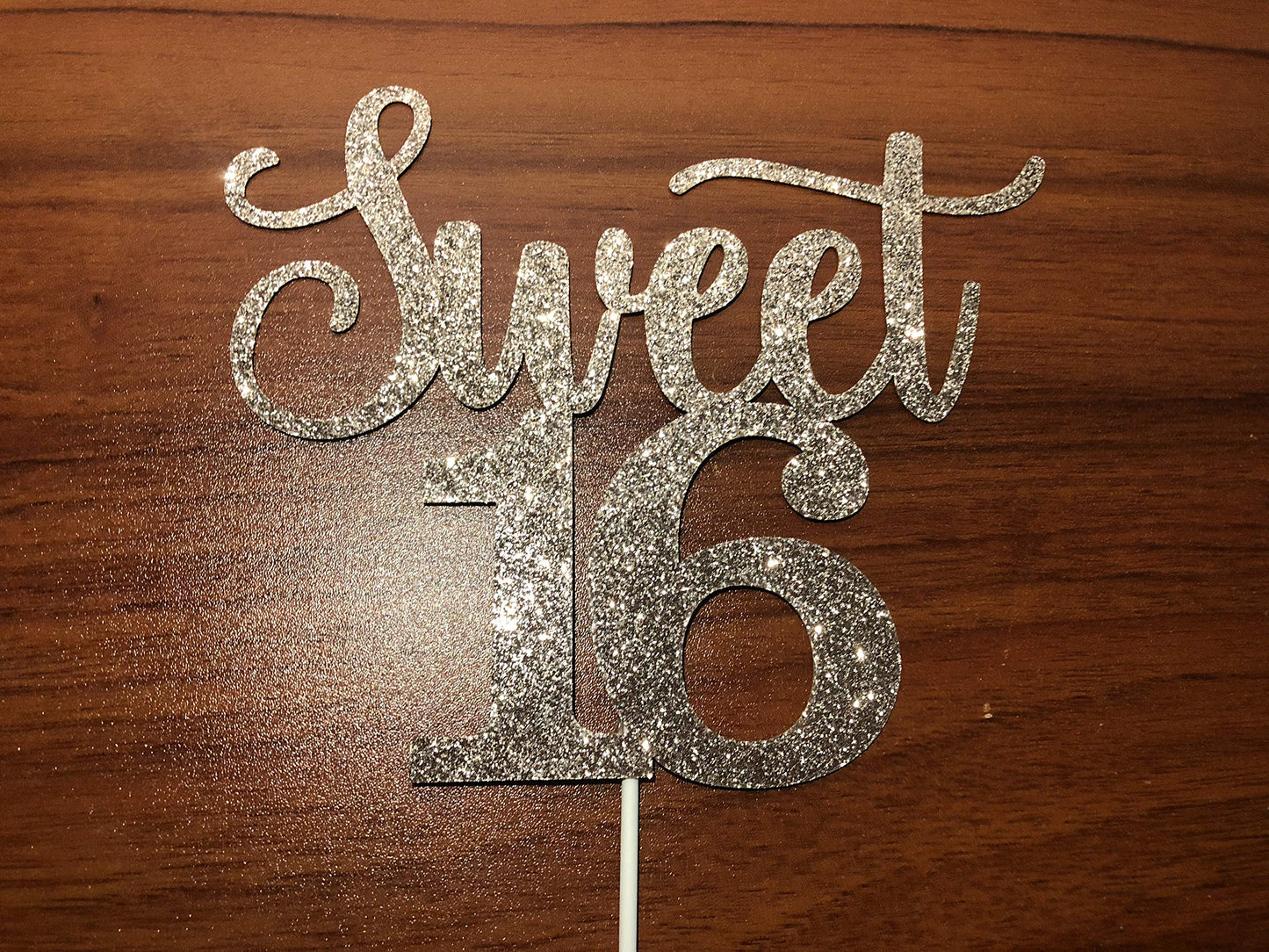 Sweet 16 Cake Toppers Rose Gold Glitter, Sweet 16 Cake Topper, Sweet 16 Birthday Cake Topper, 16Th Birthday Cake Topper, Sweet 1