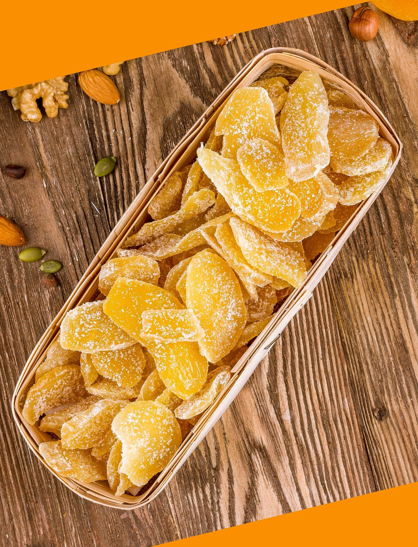Anna and Sarah Dried Crystallized Ginger in Resealable Bag, 1 Lb.
