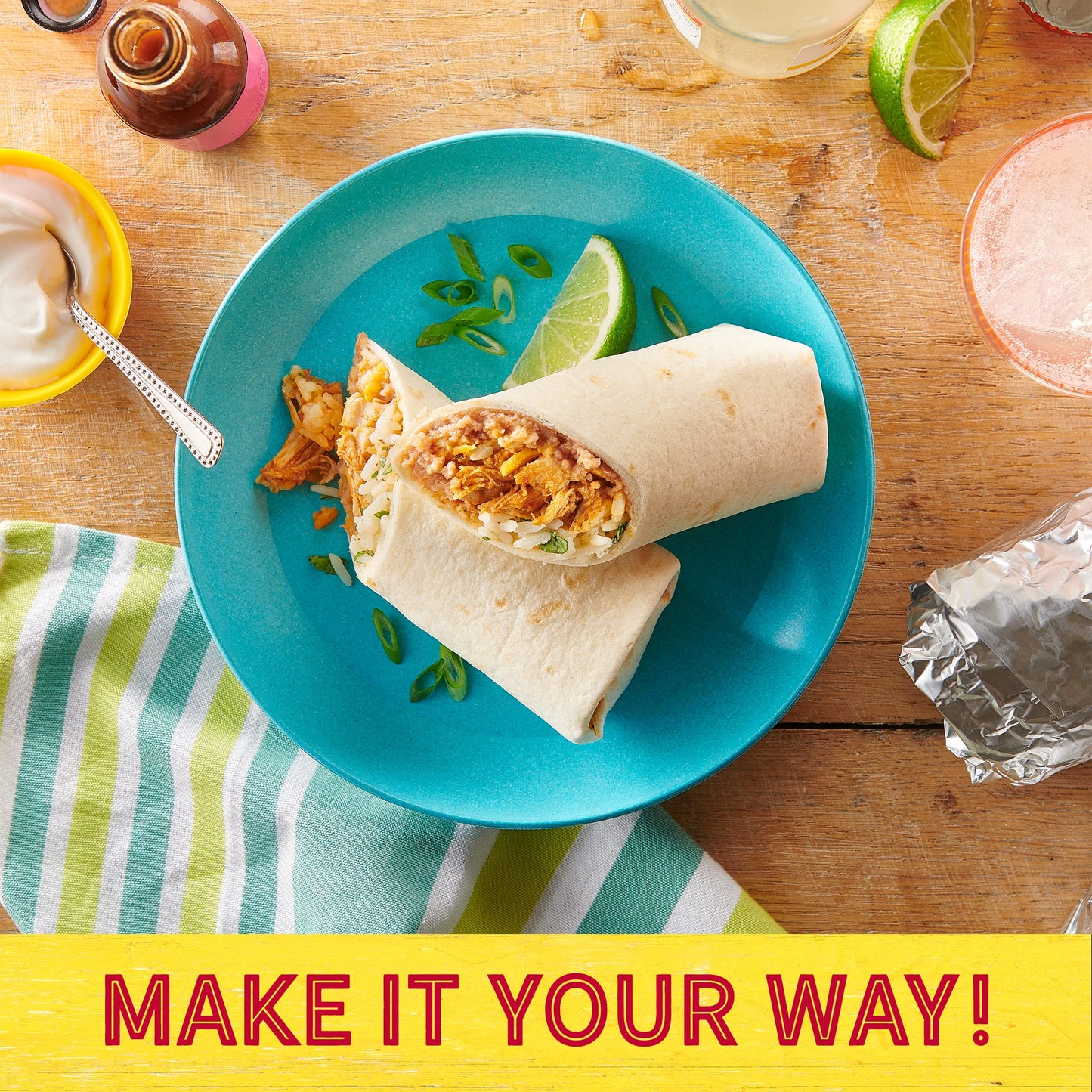 Old El Paso Flour Tortillas, For Burritos, 8 ct., 11 oz. (Pack of 6)