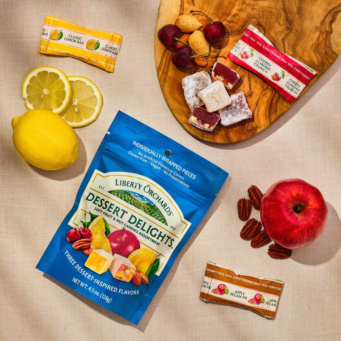 Liberty Orchards New Dessert Delights Package! - Vegan Turkish Delight Candy 4.5Oz