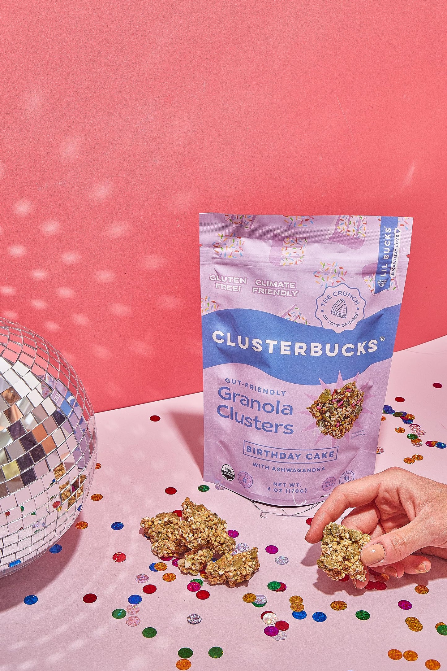 Lil Bucks Clusterbucks Grain-Free Superfood Clusters Made With Sprouted Buckwheat And Adaptogens, Gluten Free Snack (6 Ounce (Pa