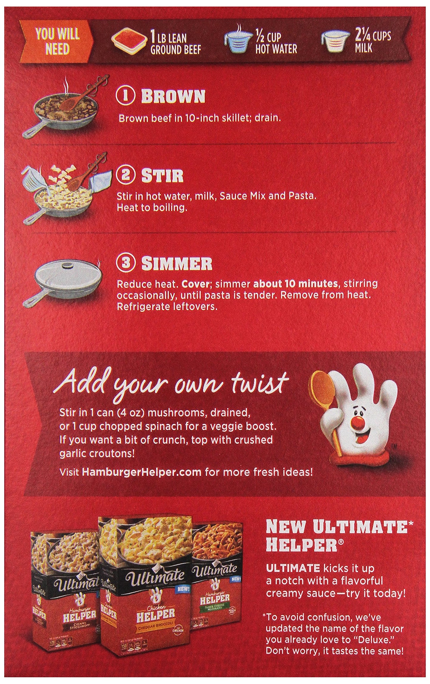 Hamburger Helper Deluxe Beef Stroganoff, 5.5 Oz