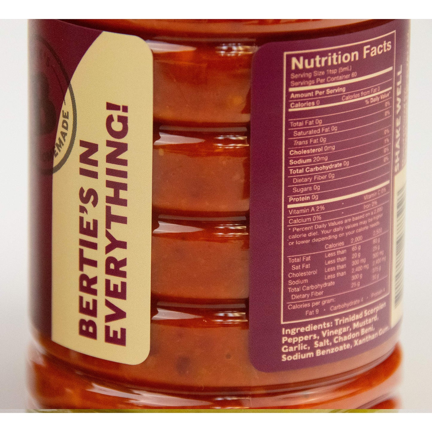 Bertie'S Trinidad Pepper Sauces (26Oz./750Ml) (Scorpion 750Ml)