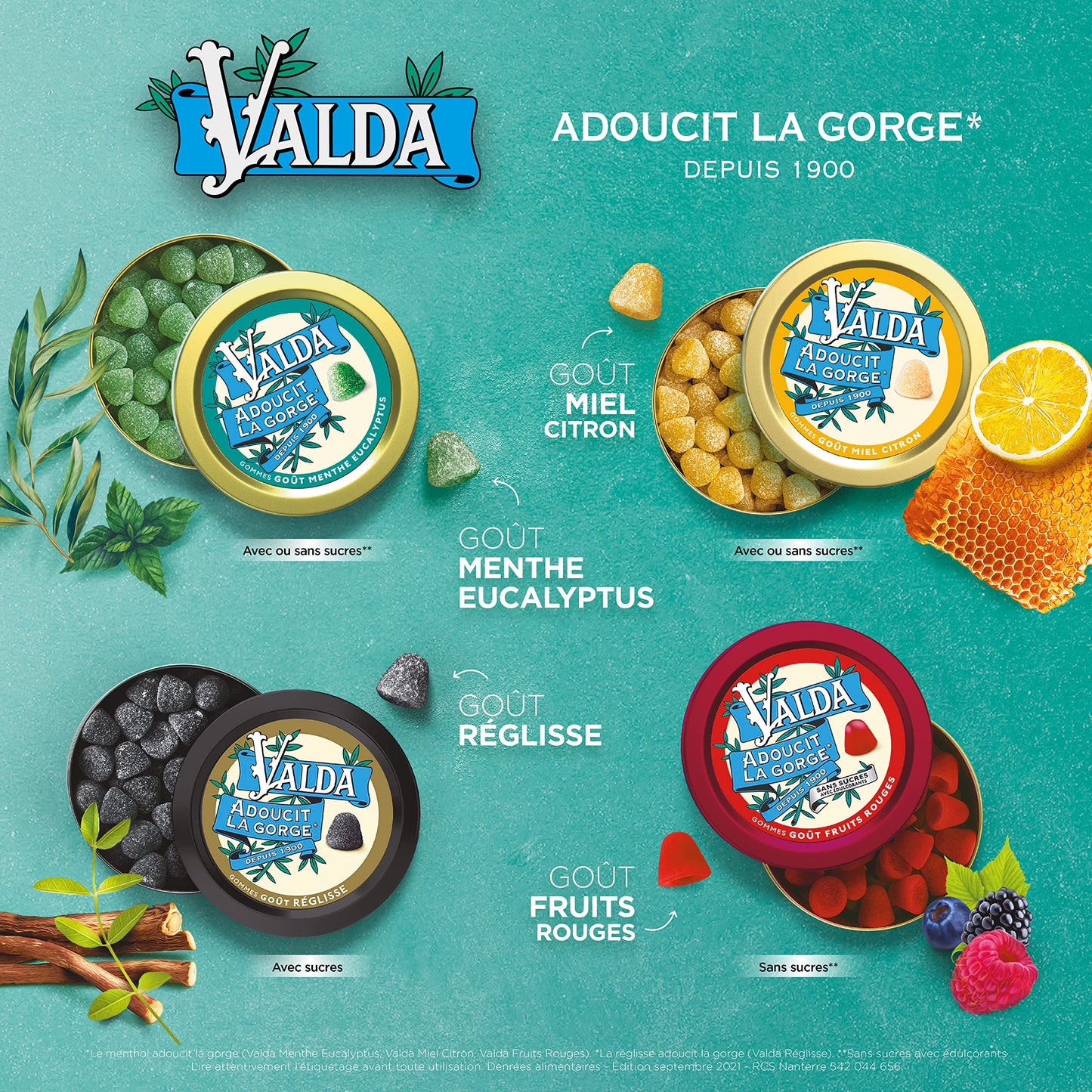 Valda Gommes Got Menthe Eucalyptus Sans Sucre (160 G)