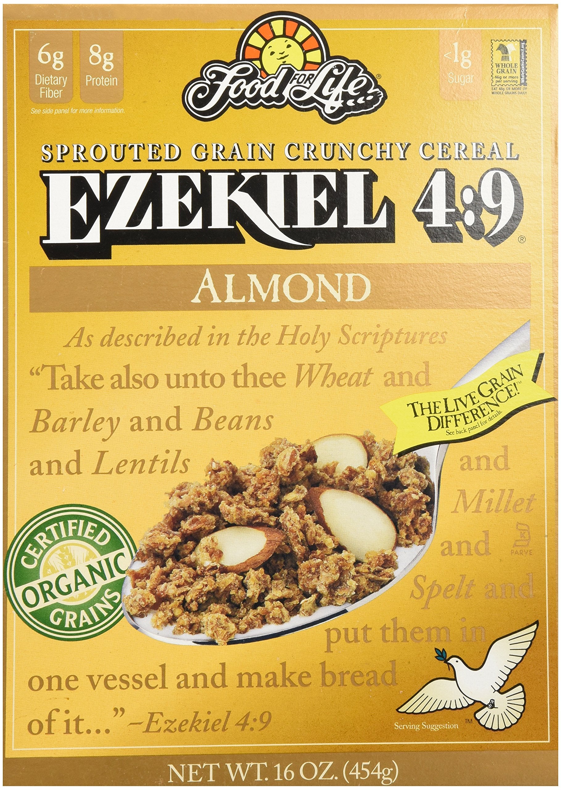 Food For Life Ezekiel 4:9? Sprouted Grain Cereal Almond 16oz