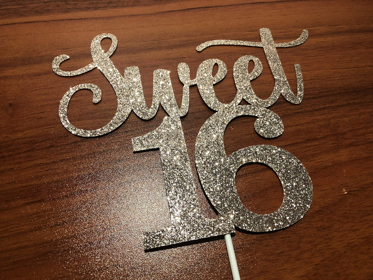 Sweet 16 Cake Toppers Rose Gold Glitter, Sweet 16 Cake Topper, Sweet 16 Birthday Cake Topper, 16Th Birthday Cake Topper, Sweet 1