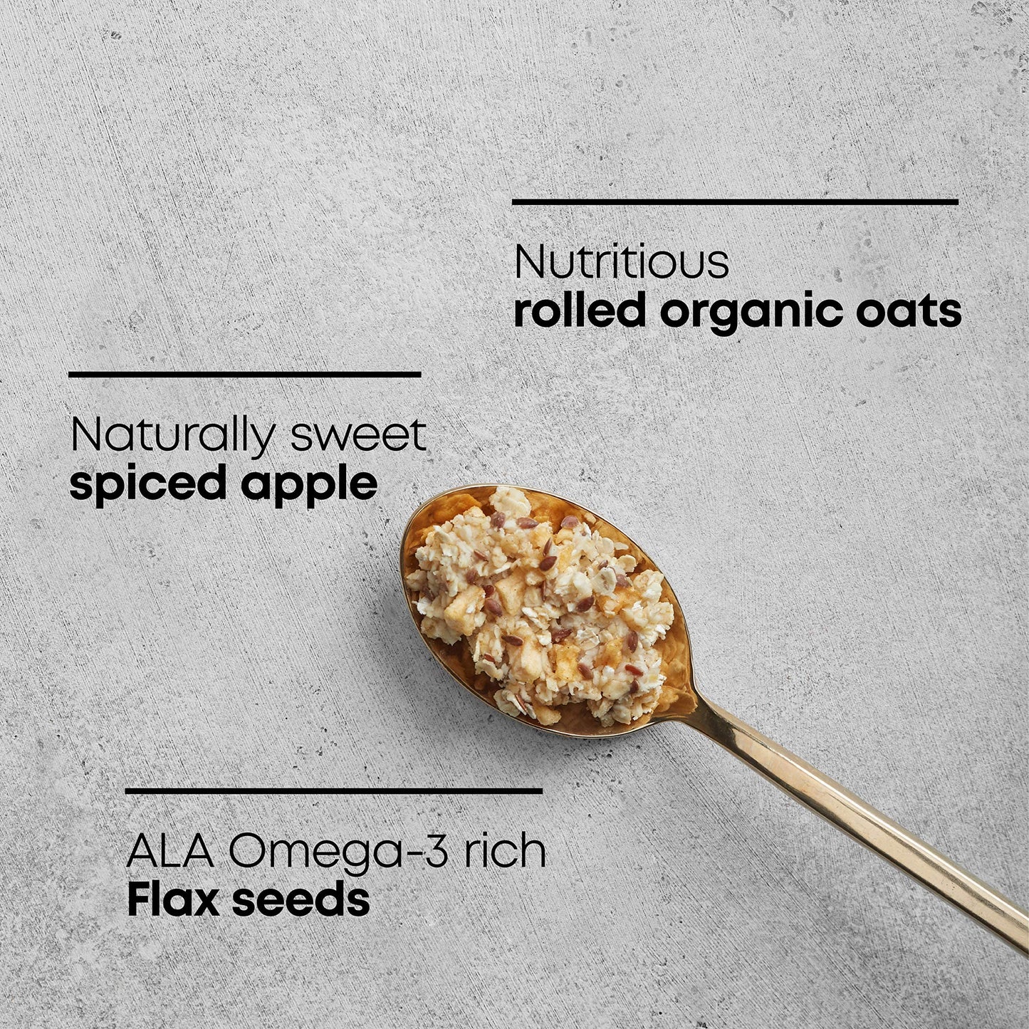 Nature's Path Organic Gluten Free Spiced Apple Plus Flax Instant Oatmeal, 48 Packets (Pack Of 6), Non-GMO, 28g Whole Grains, 4g