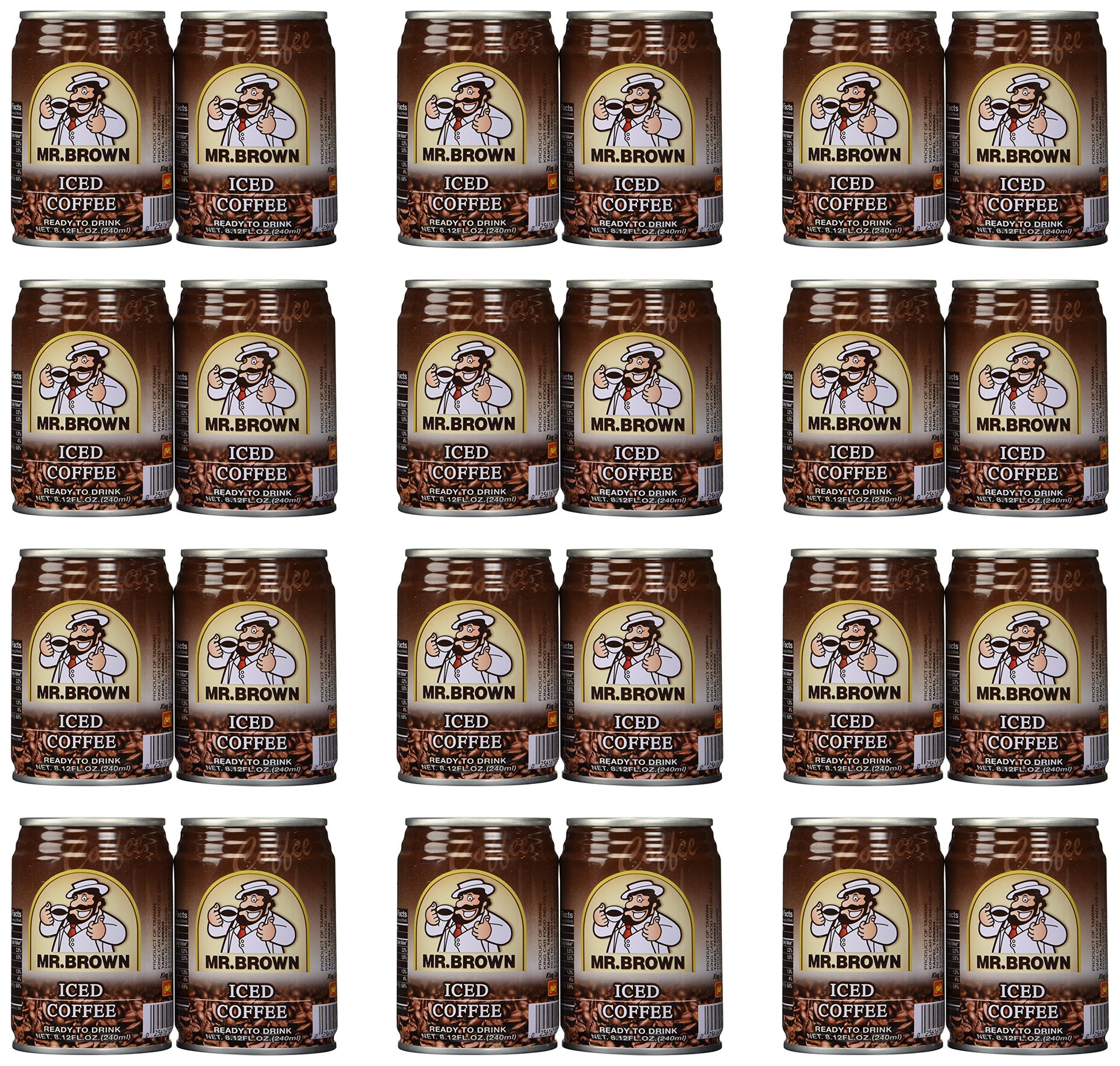 Mr. Brown Iced Coffee, 8.12-Ounce (Pack Of 24)
