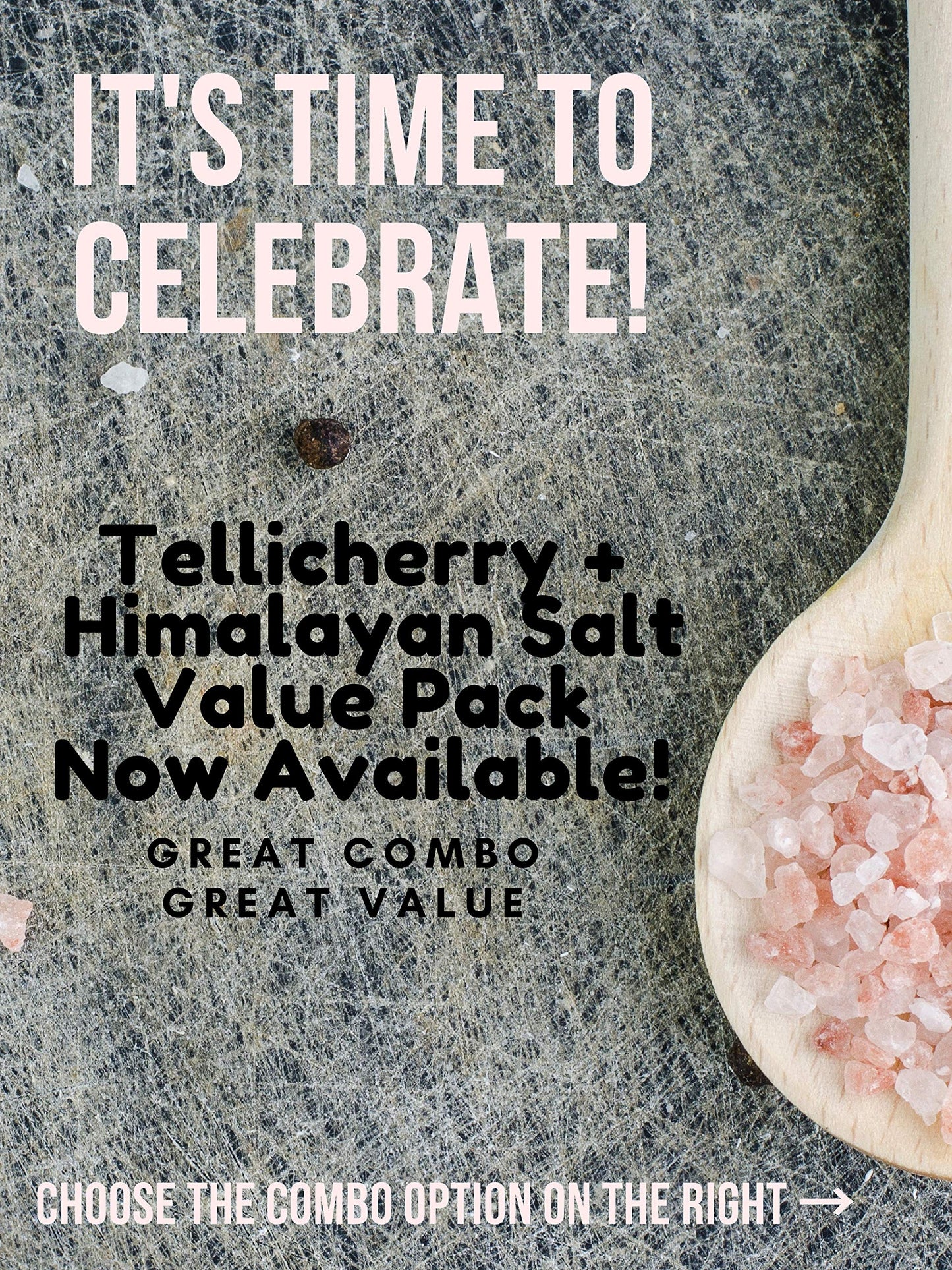 Spicy World Black Peppercorns Whole - Non-GMO, Steam Sterilized, 1 Pound