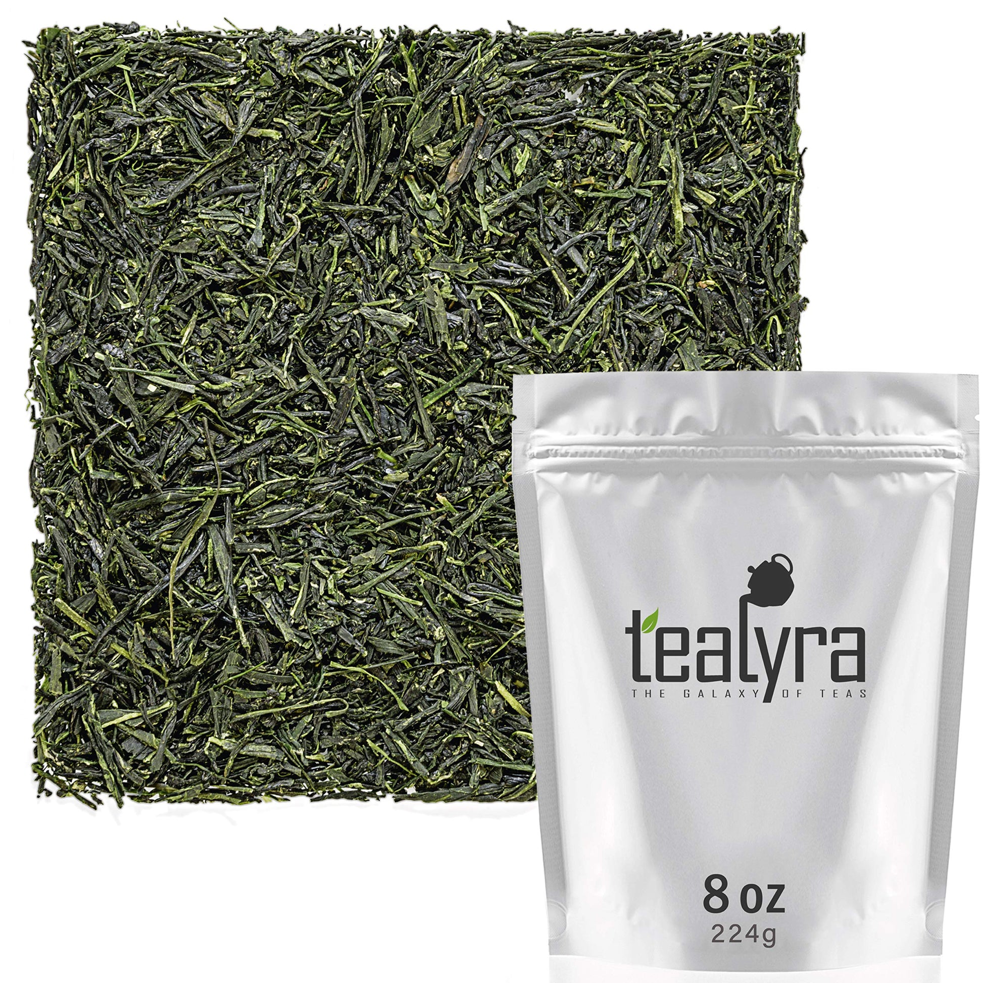 Tealyra Hibi Uji Gyokuro Green Tea - Rich Umami, Medium Caffeine, 224g (8oz) Loose Leaf
