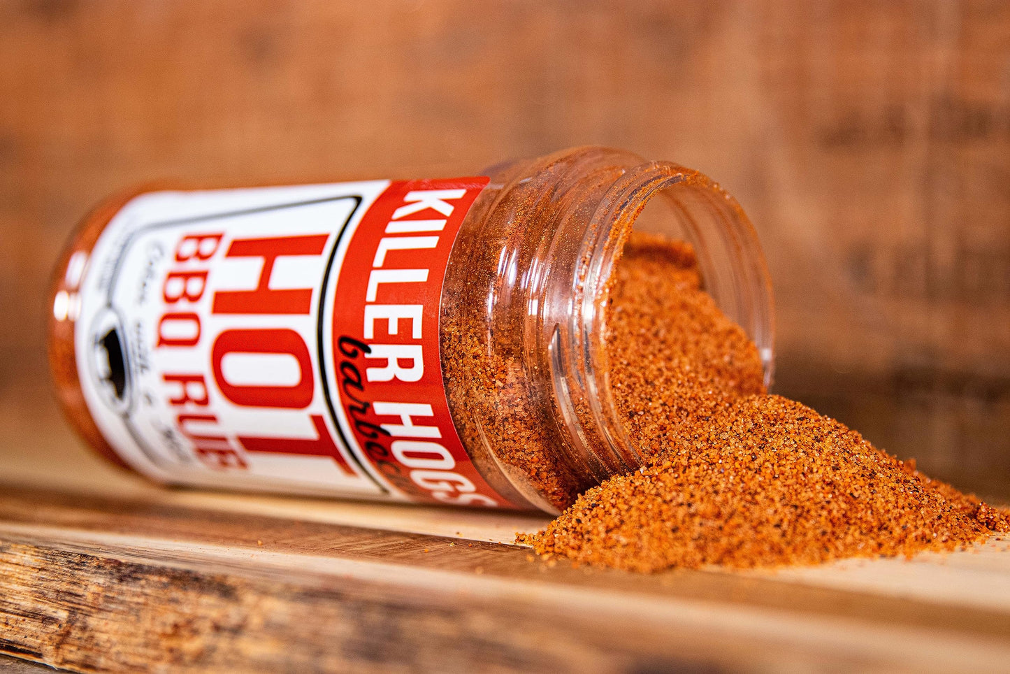 Killer Hogs Hot Bbq Rub Pack Of 2 Bottles | Championship Grill Seasoning For Beef, Steak, Burgers, Pork, And Chicken | Contains