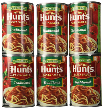 Hunt'S, Premium Pasta Sauce, Traditional, 24Oz Can (Pack Of 6)