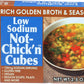 Edward & Sons Low Sodium Not Chicken Bouillon Cubes, 2.5 Oz