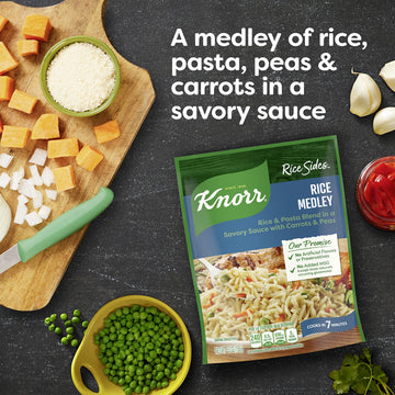 Knorr Rice Side Dish Medley, 5.6 oz (Pack of 8) - Flavorful Rice Medley for Quick Meals, Perfect for Easy Cooking